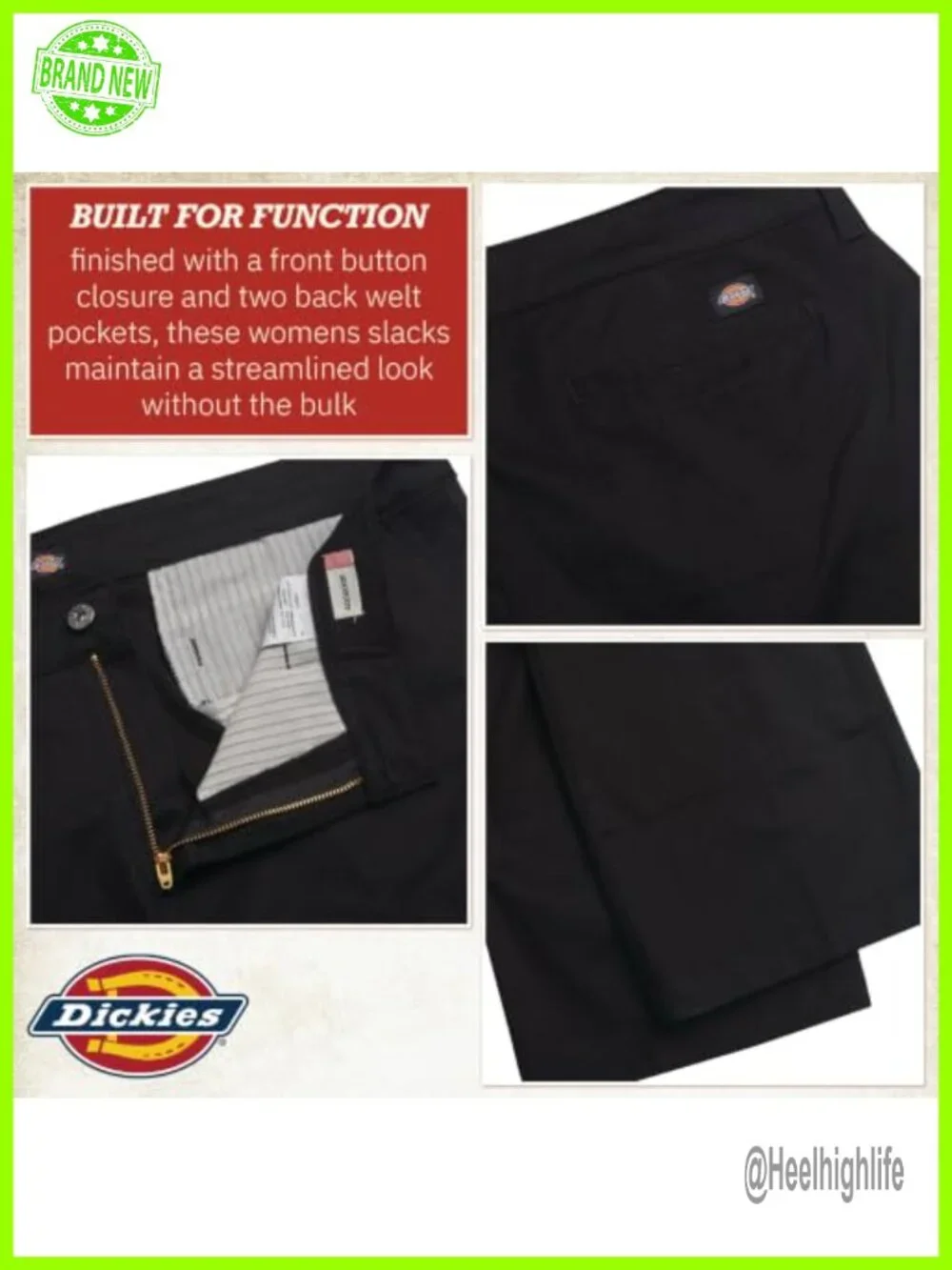 Mid Rise Slim Fit Bootcut Stretch Twill Work Pants Anti-Gap Waistband Plus Size